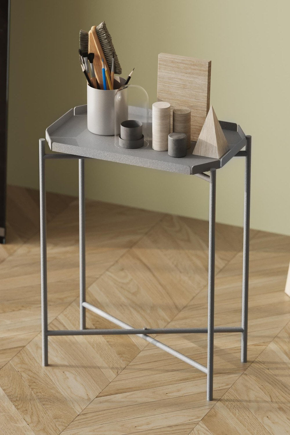 Shb-009-C Dekoratif Metal Sehpa - 1