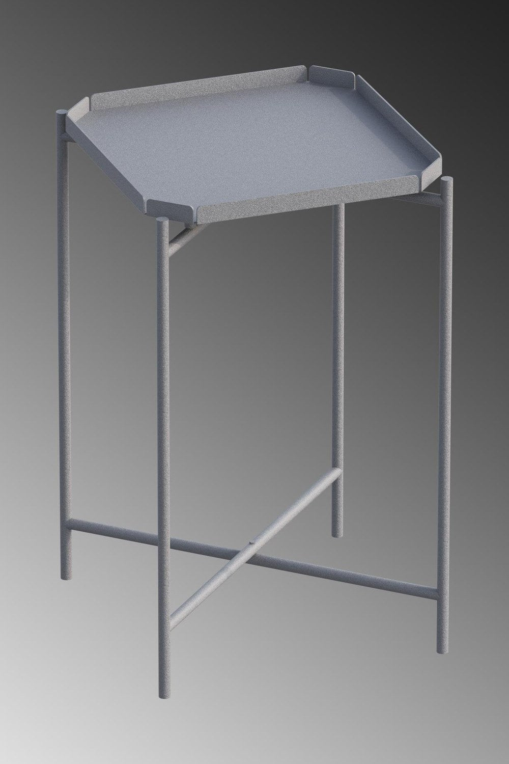 Shb-008-C Dekoratif Metal Sehpa - 3