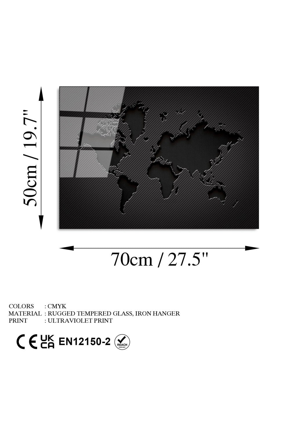 Uv-378 Baskılı Cam Dikdörtgen Duvar Tablosu - 7