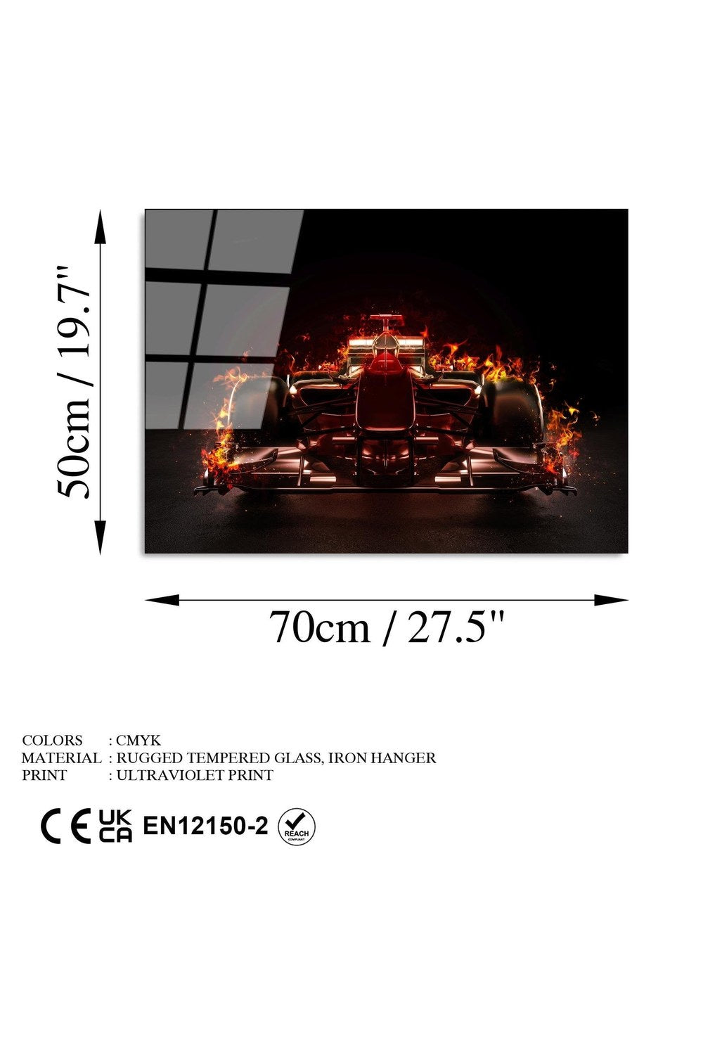 Uv-370 Baskılı Cam Dikdörtgen Duvar Tablosu - 7