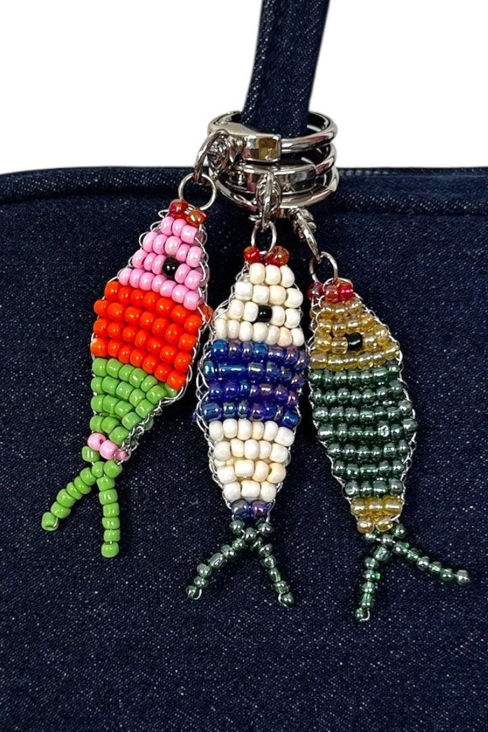 Boncuklu Yeşil Balık Charm - 1
