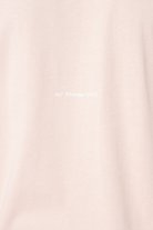 Erkek Oversize Basic Baskılı Tişört - Pembe - 1