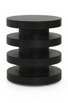Circu Yan Sehpa, Masif Ahşap - 36 Cm - 0