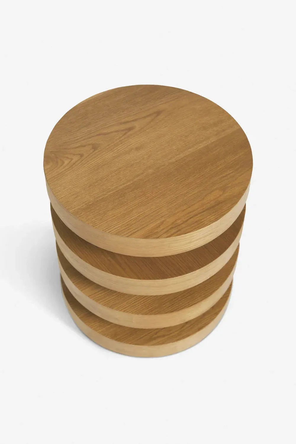 Circu Yan Sehpa, Masif Ahşap - 36 Cm - 5