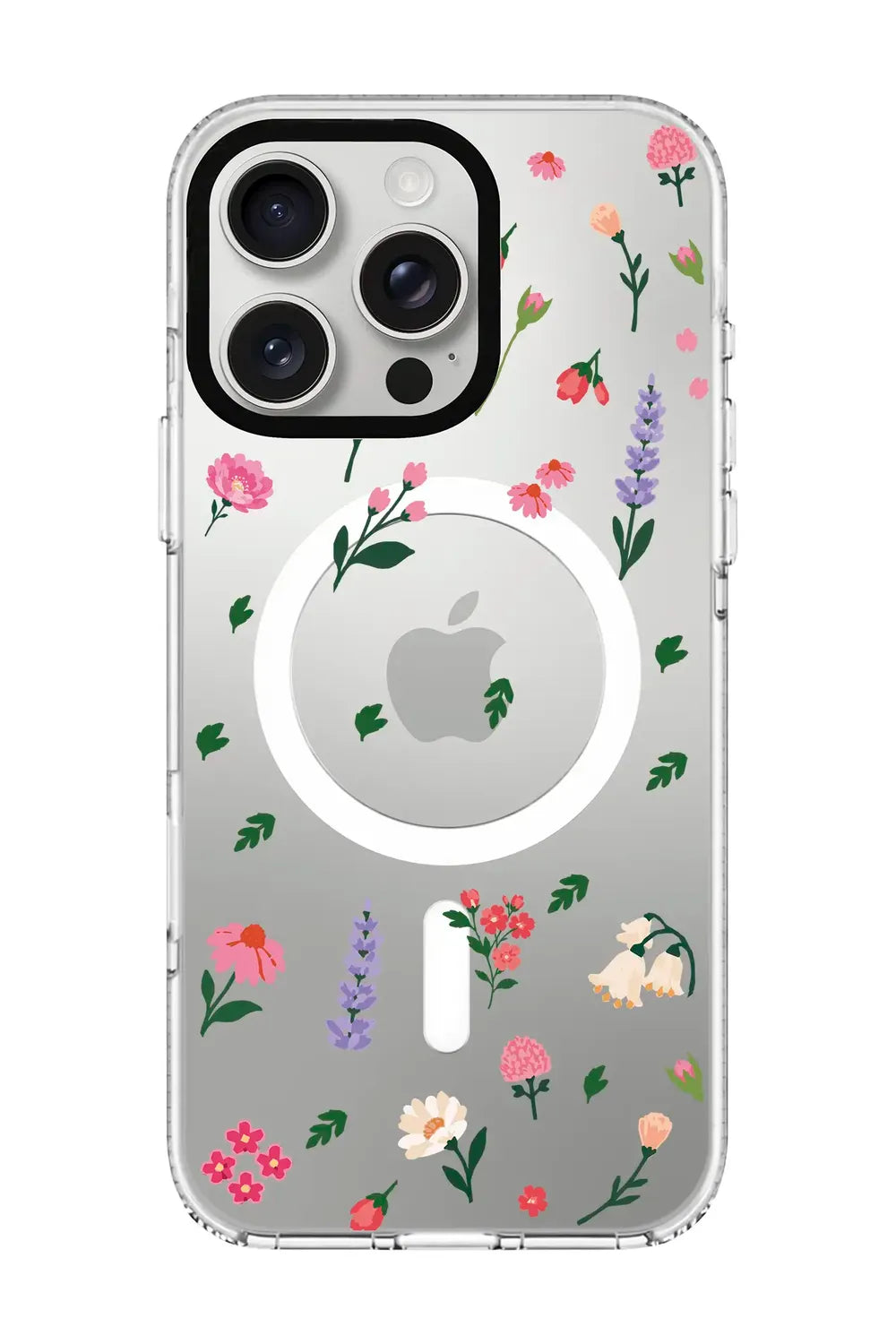 Kişiye Özel Little Blossoms Şeffaf Clear Magsafe Kılıf, Iphone 16 Pro Max - 0