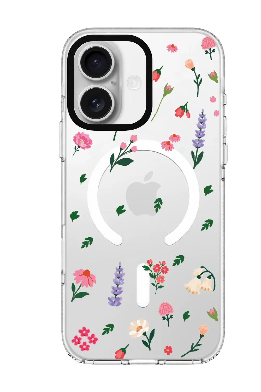 Kişiye Özel Little Blossoms Şeffaf Clear Magsafe Kılıf, Iphone 16 Plus - 0
