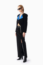 Kadife Crop Blazer - 2