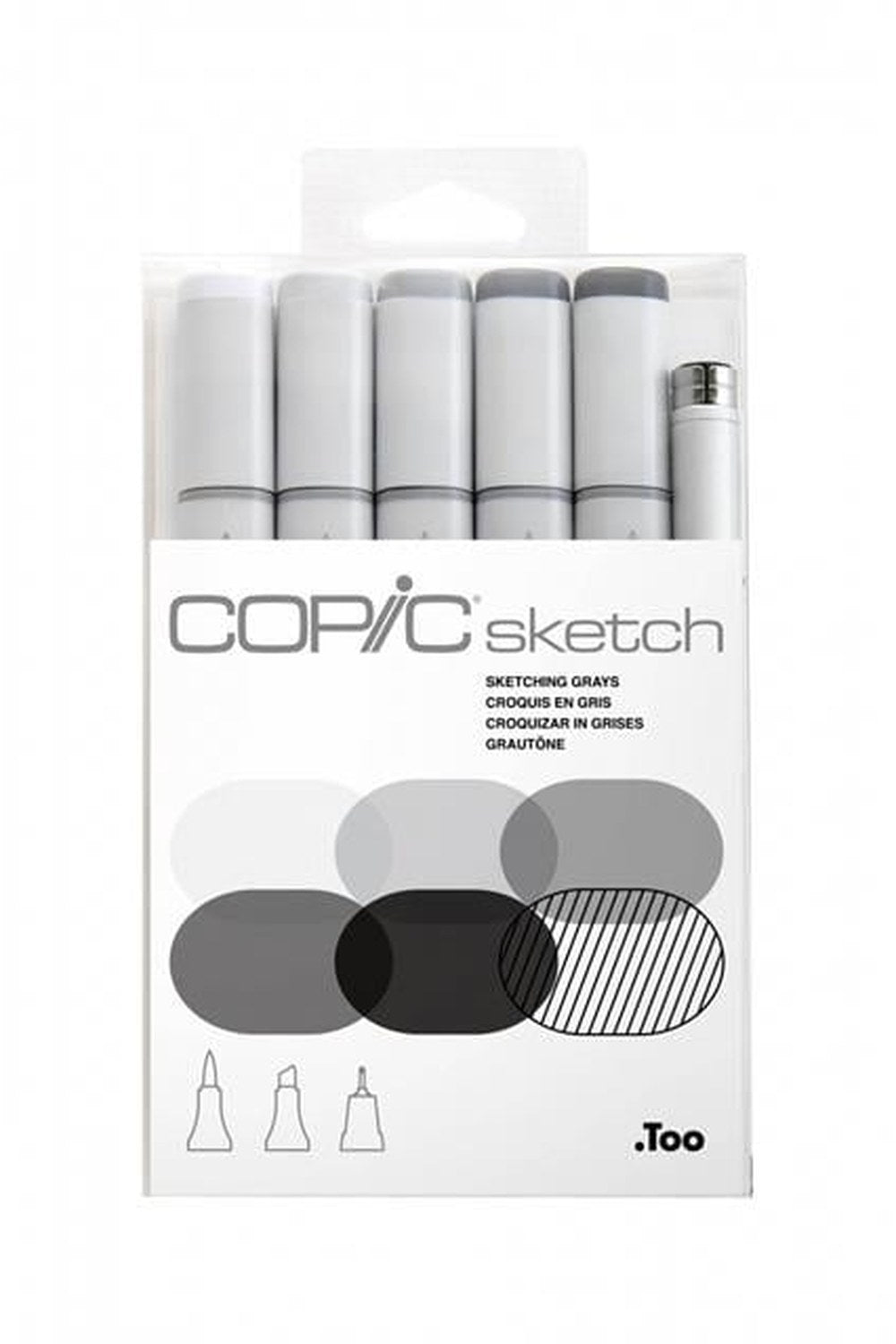 Sketch 6'lı Marker Seti - Sketching Grays - 0