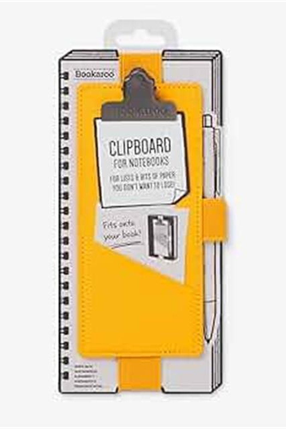 Clipboard Klipsli Kitap Ayracı - Sarı - 0