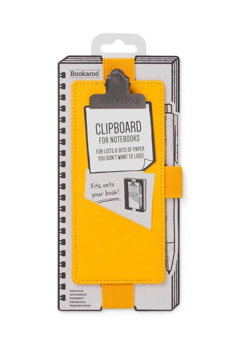 Clipboard Klipsli Kitap Ayracı - Sarı - 1