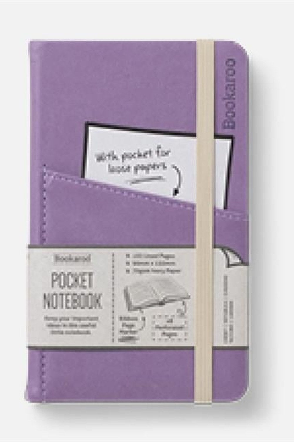 A6 Cep Boy Çizgili Defter - Aubergine - 0