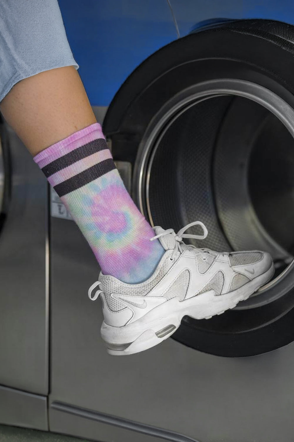 Tie Dye Pastel Mid High Unisex Çorap - 1