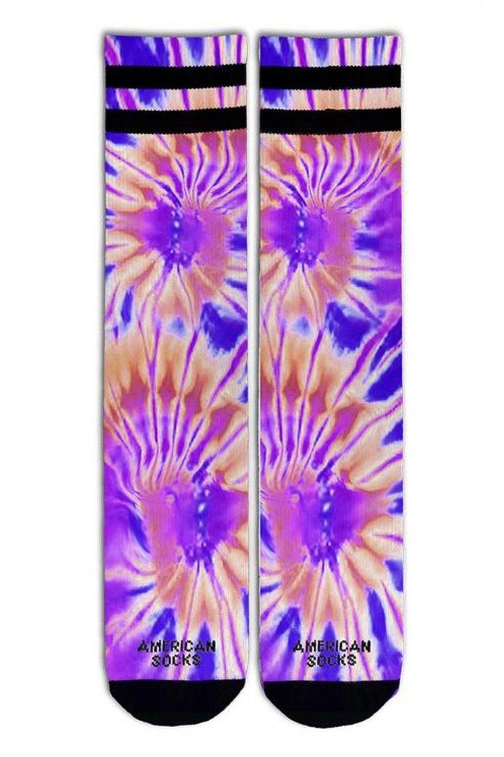 Tie Dye Trippin Mid High Unisex Çorap - 4