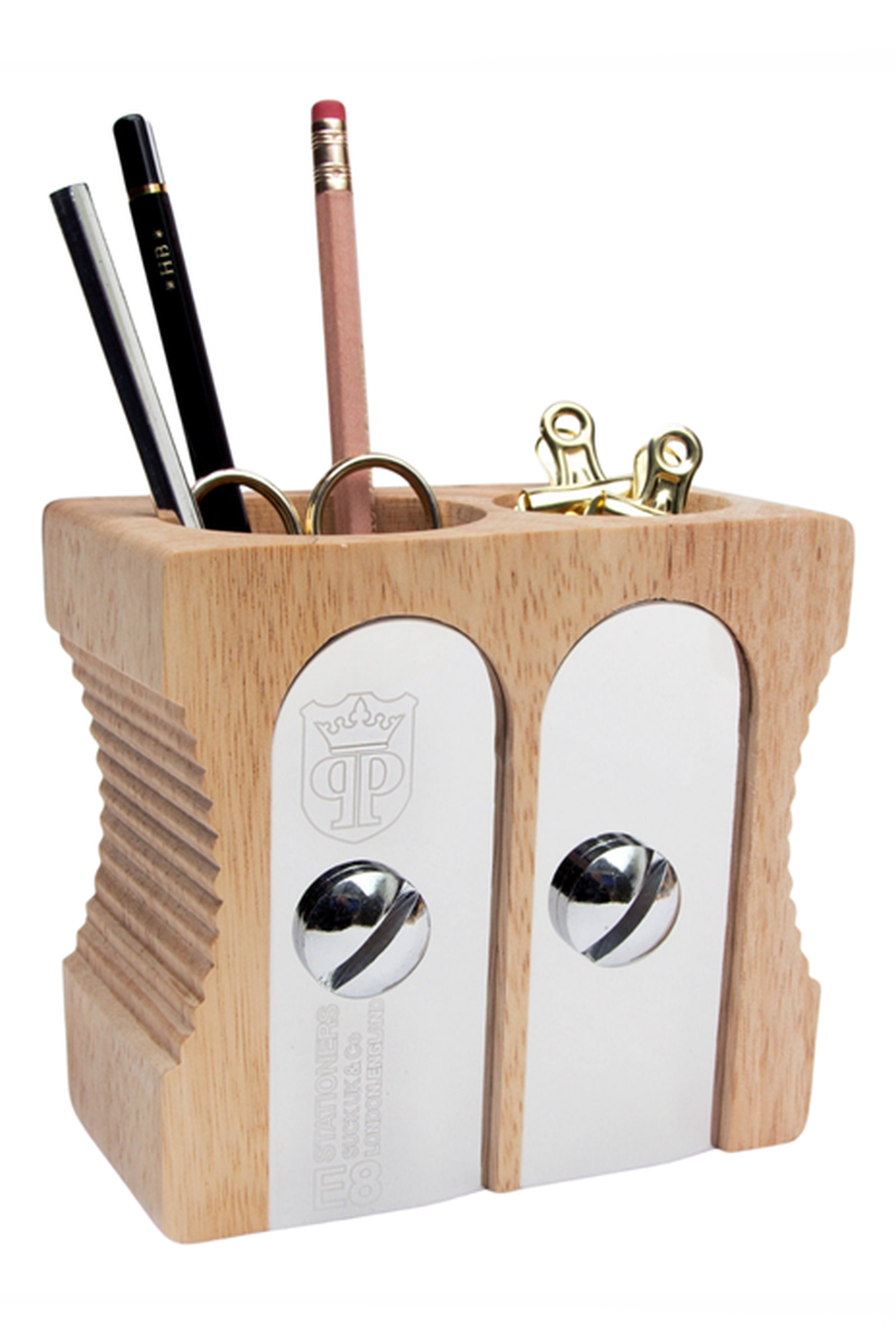 Sharpener Desk Tidy Kalemtraş Şeklinde Ahşap Kalemlik - 0