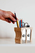 Sharpener Desk Tidy Kalemtraş Şeklinde Ahşap Kalemlik - 1
