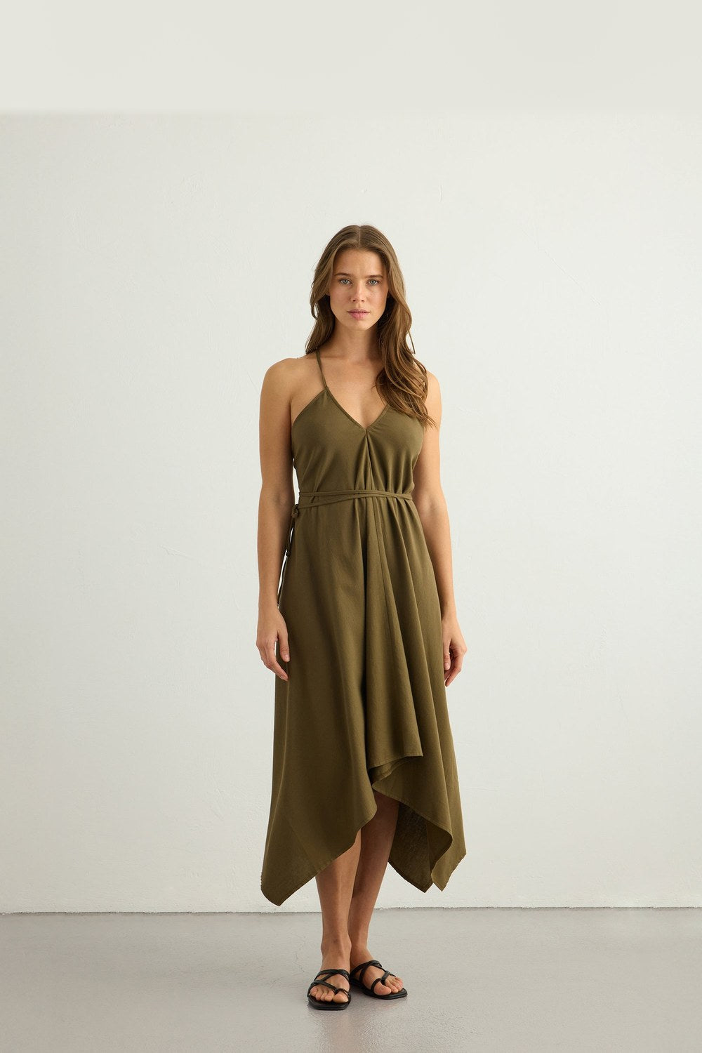 Sage Maxi Dress - Khaki Green - 5