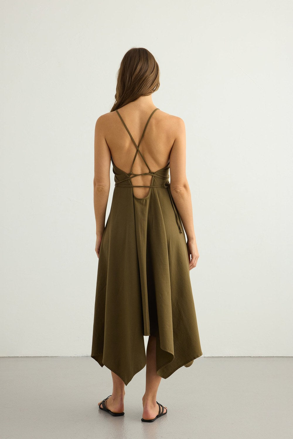 Sage Maxi Dress - Khaki Green - 6