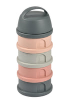 4 Katmanlı Süt Tozu Kutusu ve Atıştırmalık Kabı - Mineral Grey / Pink - 0