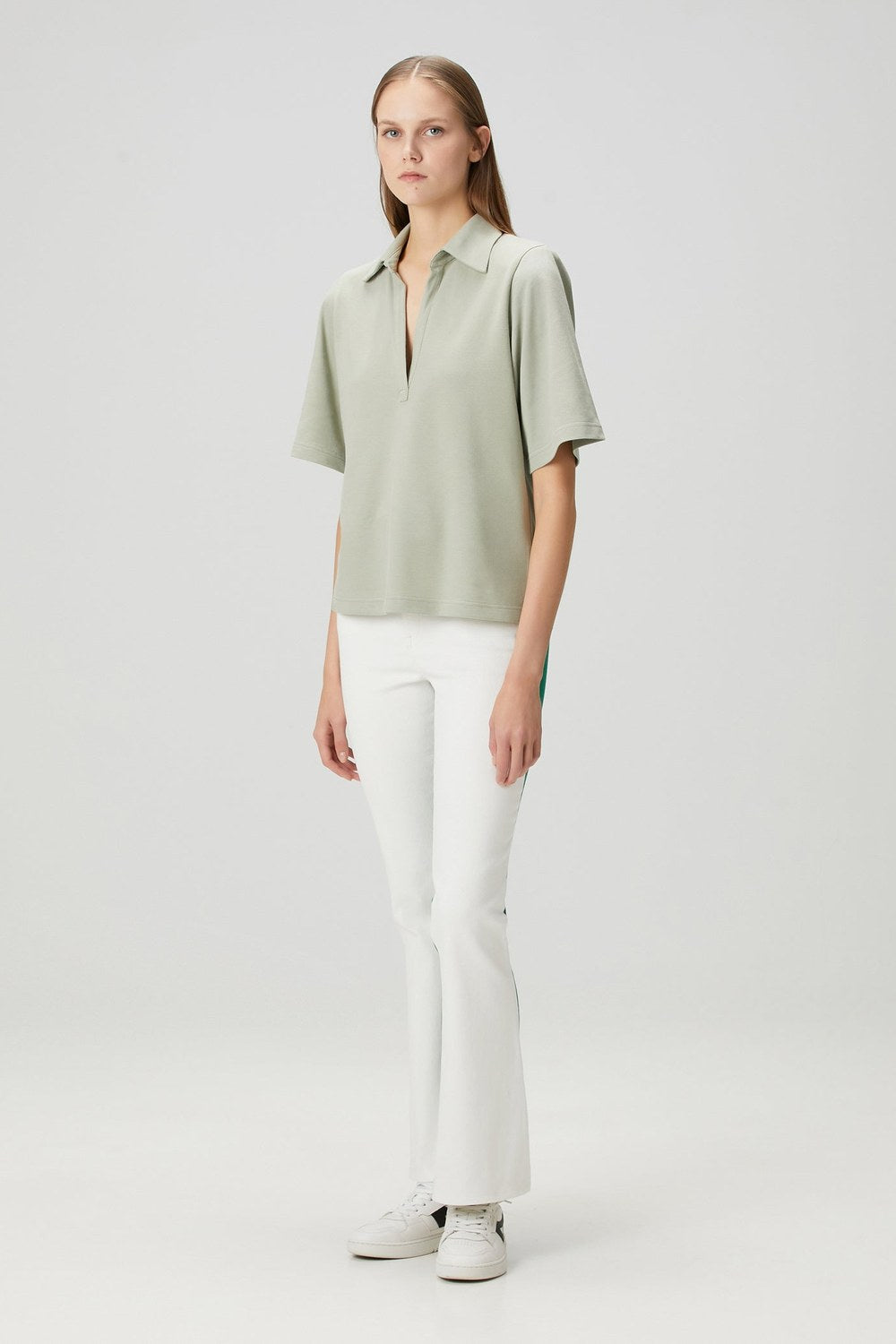 Daisy Vatkalı Polo - Su Yeşili - 3