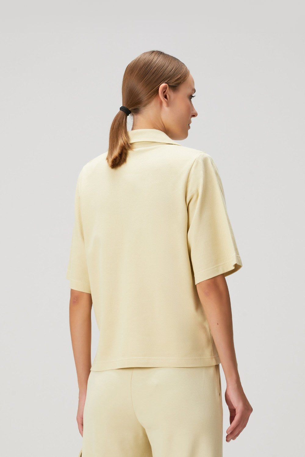 Daisy Vatkalı Polo - Açık Sarı - 4