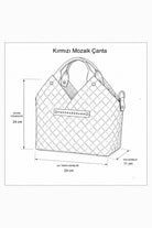 Mozaik Çanta - Kırmızı - 4