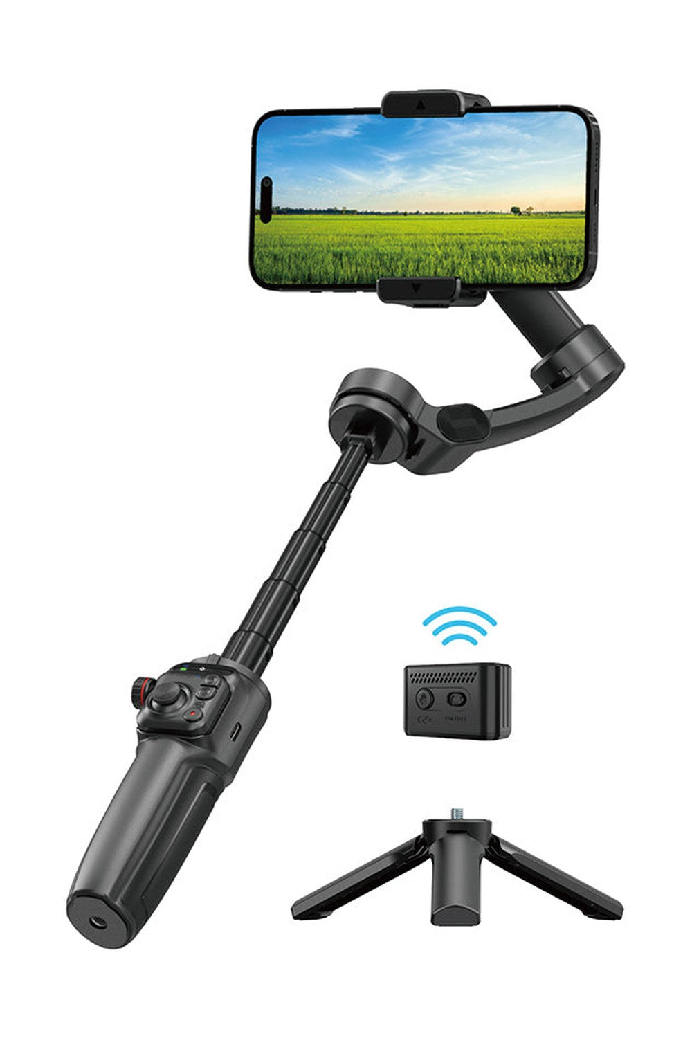 3 Eksenli Yapay Zekâ Takipli Gimbal, Dolgu Işıklı - 6