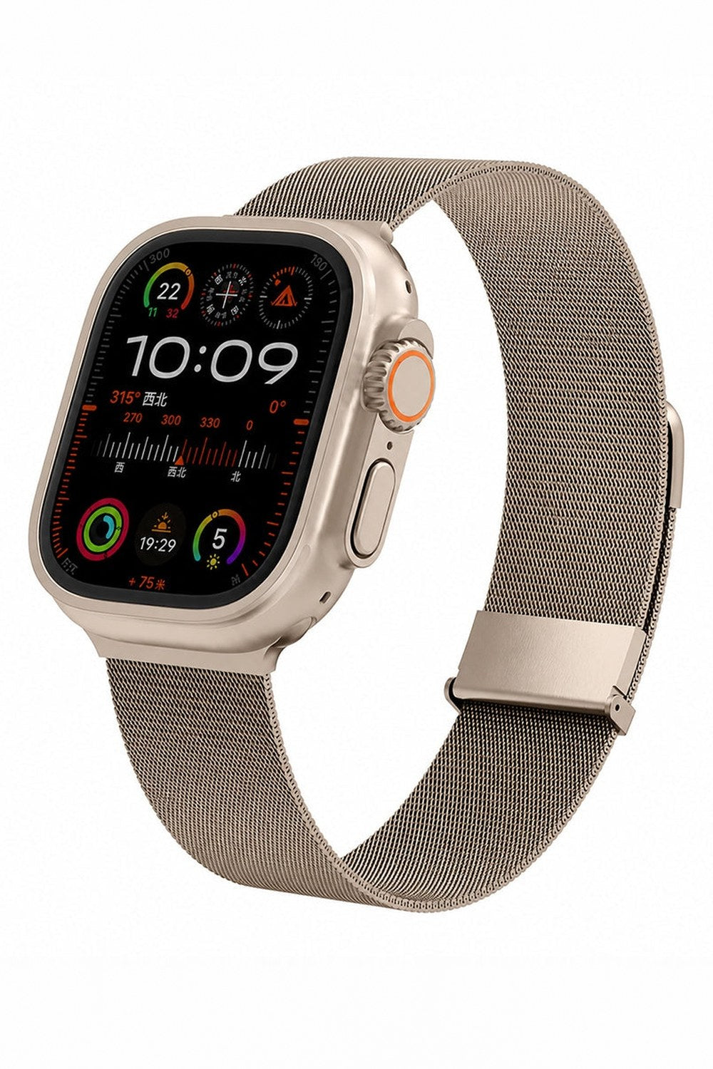Apple Watch Uyumlu Manyetik Örgü Metal Kordon - 6