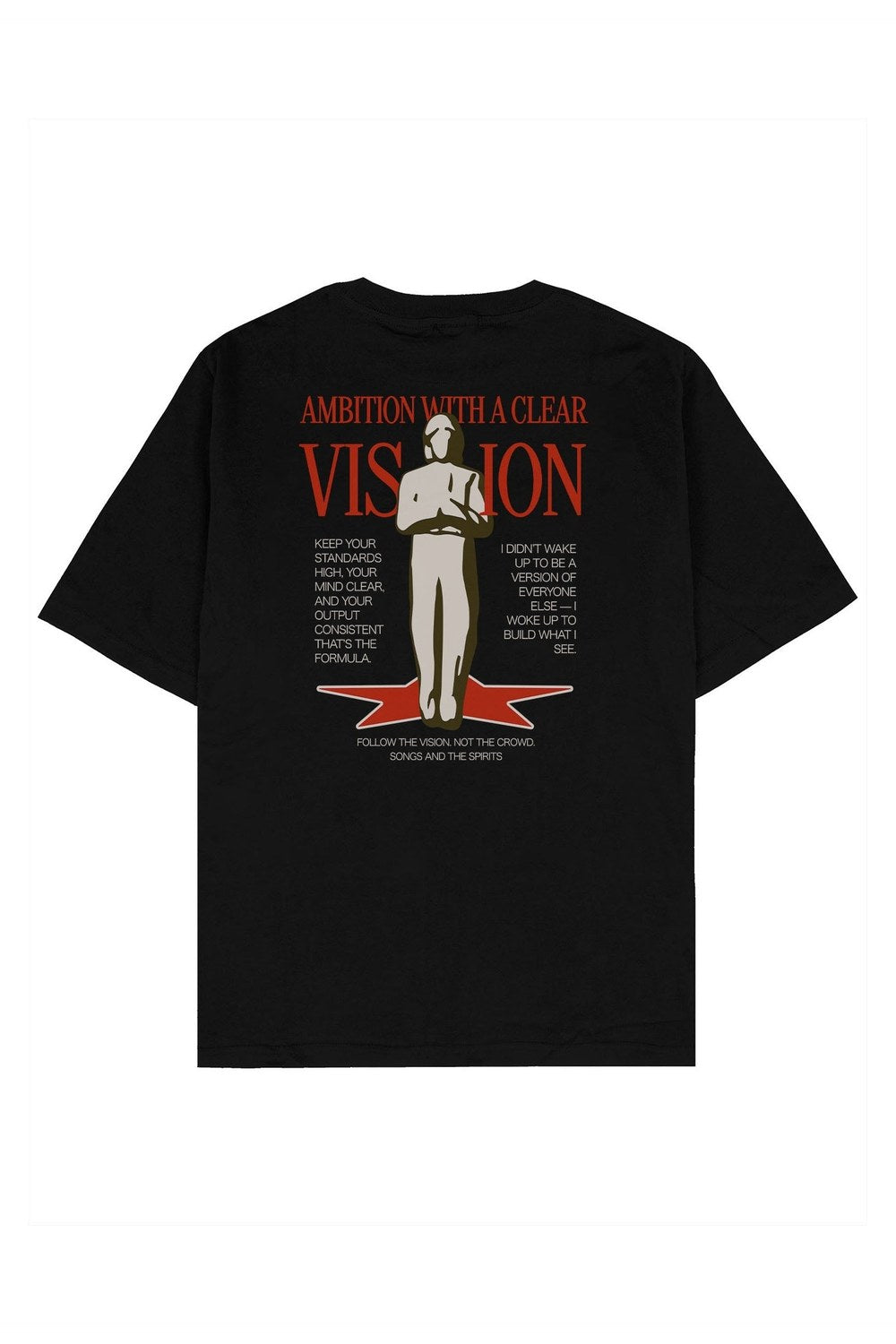 Ambition With A Clear Vision Oversize Tişört - 0