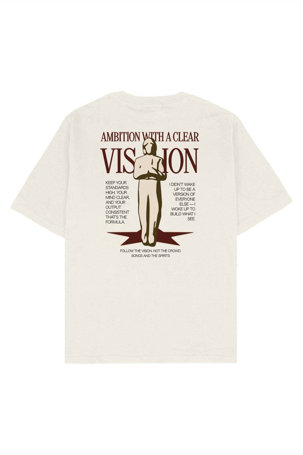 Ambition With A Clear Vision Oversize Tişört - 4