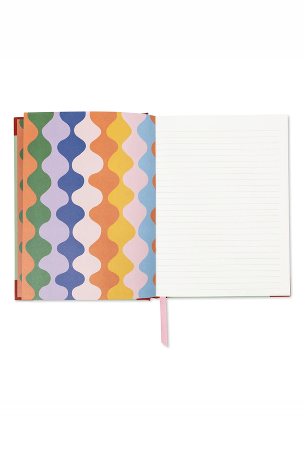 A Dopo Denizkızı ve Ay Desenli Sert Kapaklı Çizgili Defter, Mint Yeşili - 2