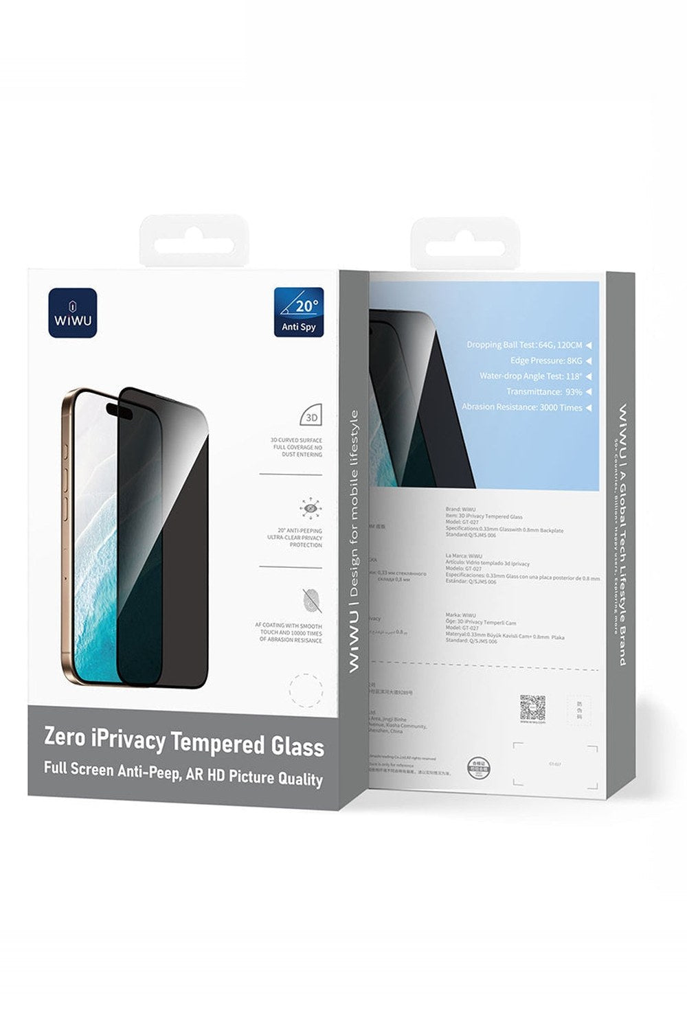 Gt-027 Zero Curved Privacy Ekran Koruyucu - iPhone 17 Pro - 1