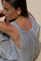 Day Break Dress Navy With Stripes - 2