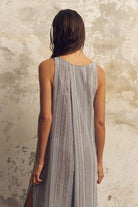 Day Break Dress Navy With Stripes - 6