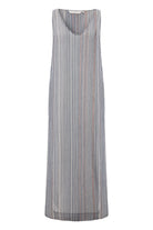 Day Break Dress Navy With Stripes - 8