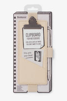Clipboard Klipsli Lastikli Kalemlik - Cream - 0