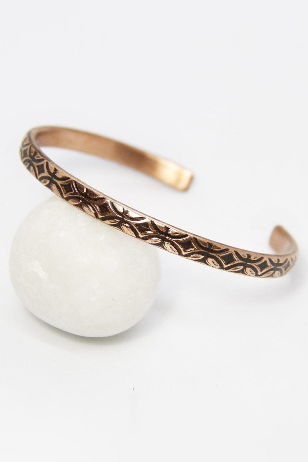 Coho Tılsım Özel Motifli & Antique Motifli El İşleme Bakır Bileklik Seti - 2