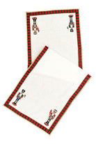 Nutcracker Desenli Kırmızı Yeşil Damalı Runner ( 40 Cm X 120 Cm ) - 0