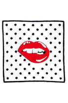 Pop Art Lips Dudak Desenli Vintage Kokteyl Peçeteler - 4 Adet - 6