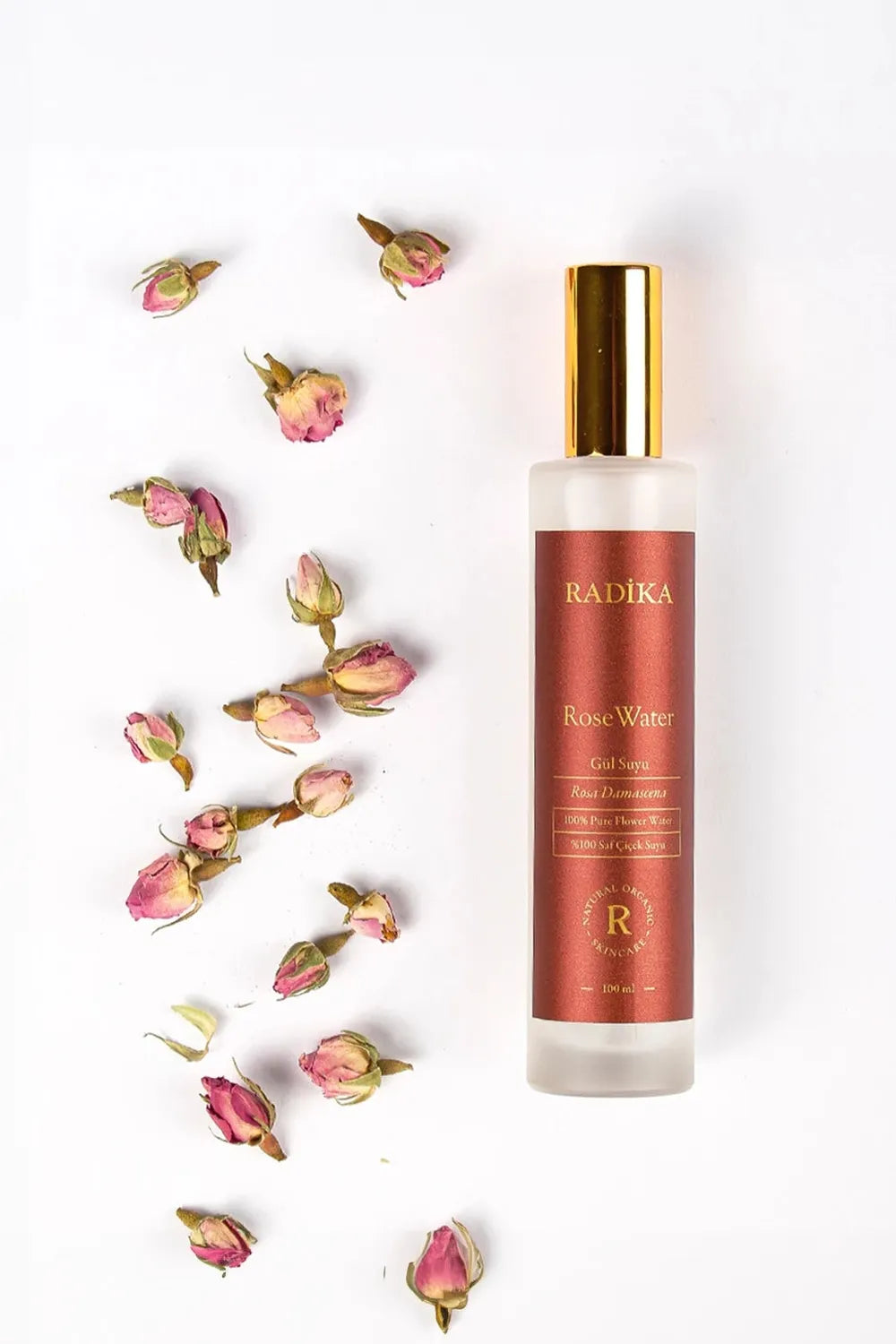 Doğal Gül Suyu — Tüm Cilt Tipleri, Kuru ve Hassas Ciltler için (100 ml) - 3