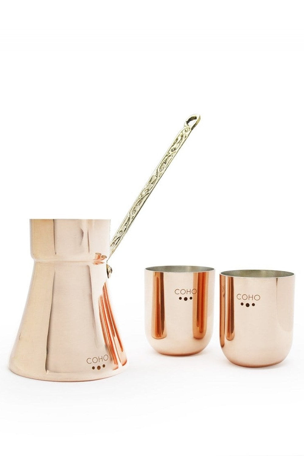 Coho Artisan Mini Cezve & 2 Li Bardak Keyf Seti - 0