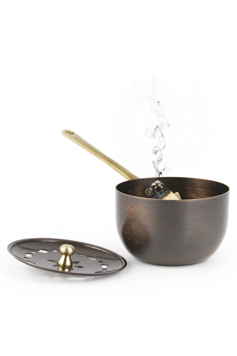 Coho Box Antique Tütsü Gezdirme Çanağı & Üzerlik & Adaçayı & Lavanta Hediye Seti - 4