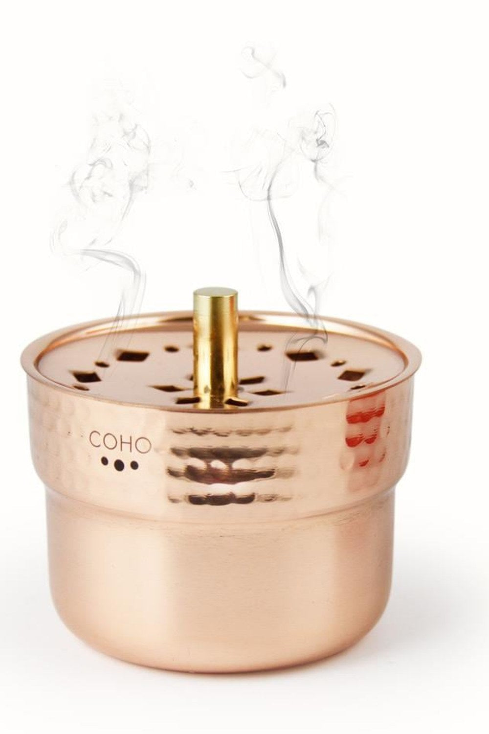 Coho Box Lux Dövme Bakır Mini Tütsülük & Adaçayı & 3 Palo Santo Hediye Seti - 2