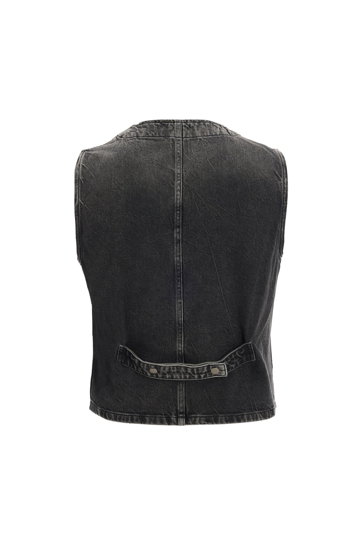 2be4A-Erkek Eskitme Siyah Denim Yelek-2-roqelvaxirum.shop