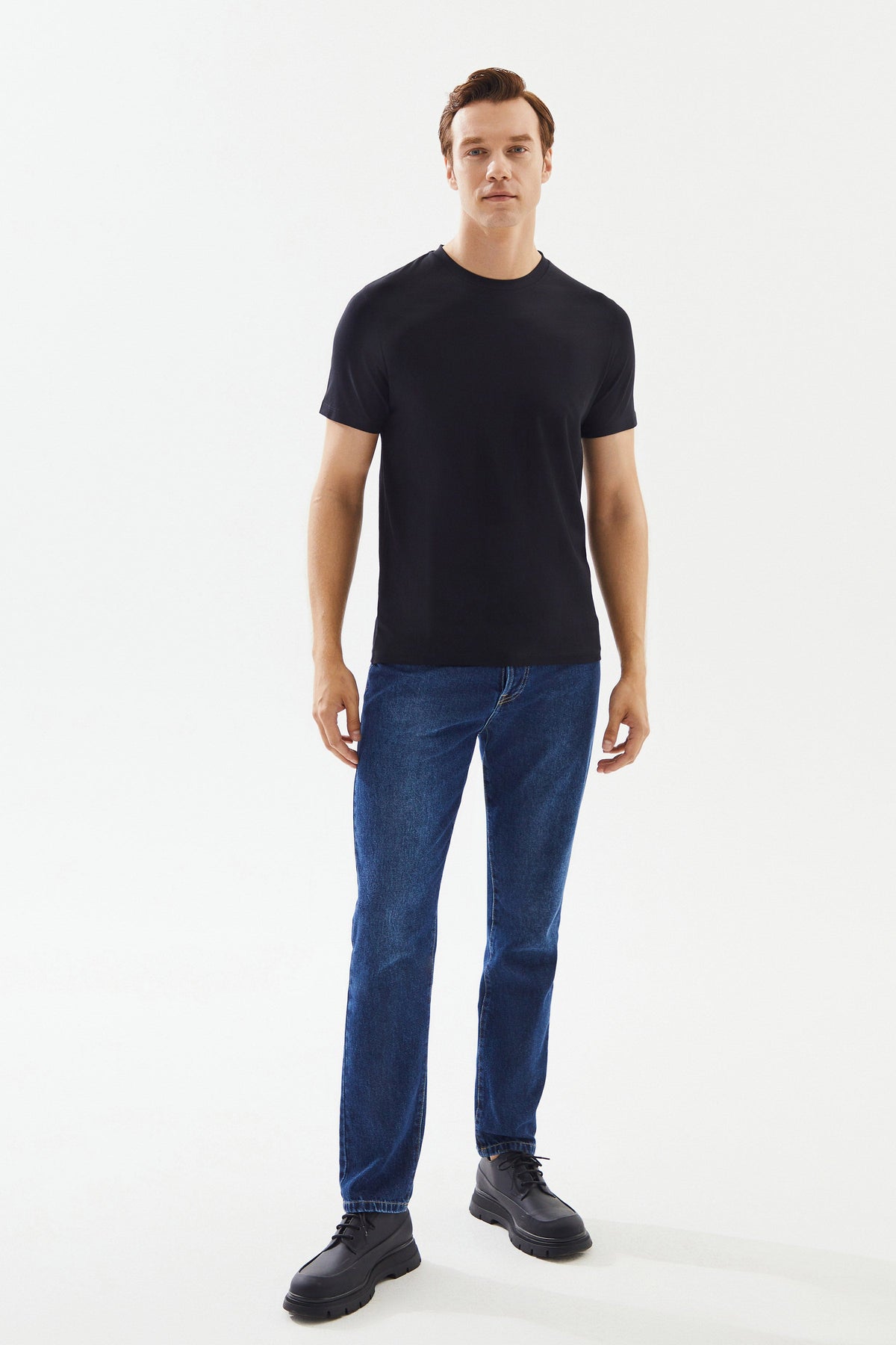 2be4A-Erkek Siyah T Shirt-4-roqelvaxirum.shop