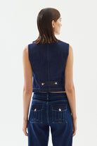 2be4A-Kadın Cep Detaylı Denim Yelek-Yelek-6-roqelvaxirum.shop