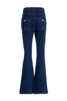 2be4A-Kadın High Rise Flare Denim Pantolon-Kot Pantolon-3-roqelvaxirum.shop