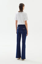2be4A-Kadın High Rise Flare Denim Pantolon-Kot Pantolon-6-roqelvaxirum.shop