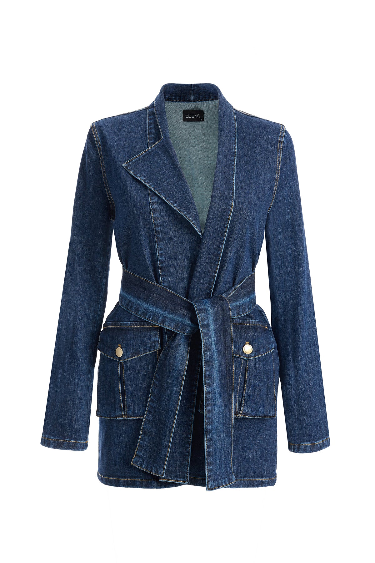 2be4A-Kadın Kargo Cepli Denim Ceket-1-roqelvaxirum.shop