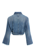 2be4A-Kadın Kemerli Kısa Denim Ceket-2-roqelvaxirum.shop