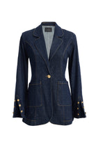 2be4A-Kadın Kol Yırtmaçlı Blazer Denim Ceket-Blazer Ceket-2-roqelvaxirum.shop